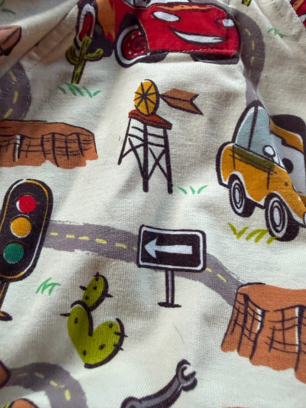 Little Sleepies Disney Pixar Cars Zip Hoodie Sweatshirt Play Collection 6-12 Mo - Picture 6 of 6